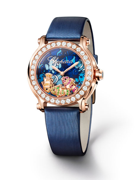 Chopard Happy Fish watch in rose gold 2LUXURY2.COM