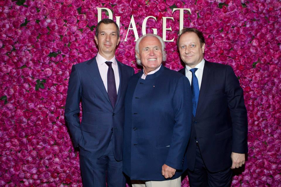 Piaget CEO Philippe Léopold-Metzger, Piaget President Yves Piaget and ...