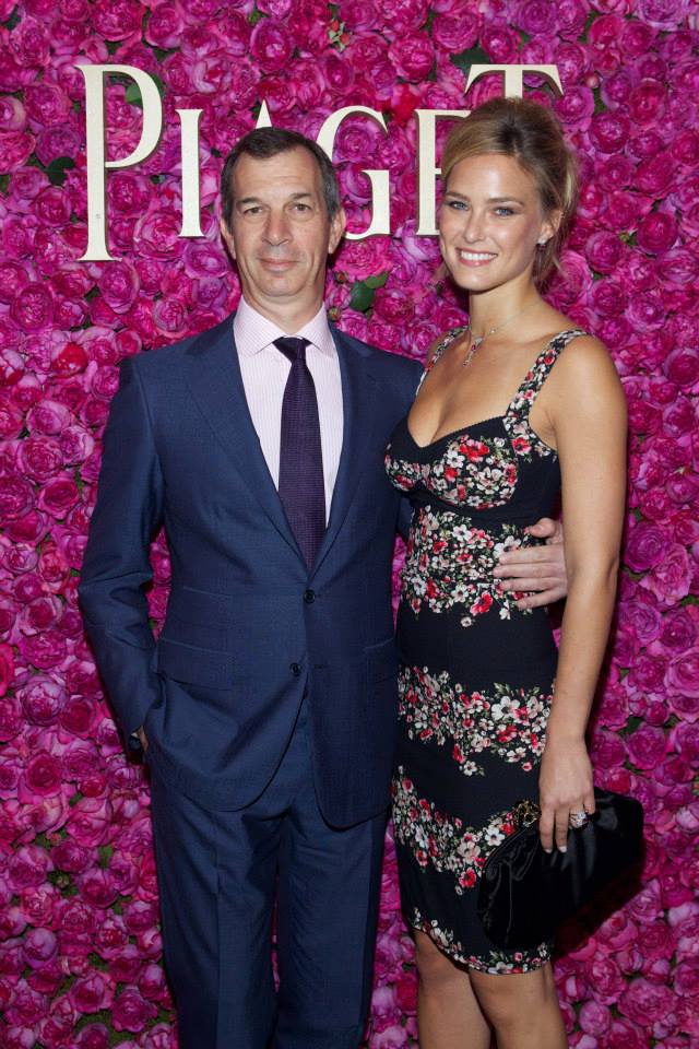 Piaget CEO Philippe L opold Metzger with Bar Refaeli 2LUXURY2.COM