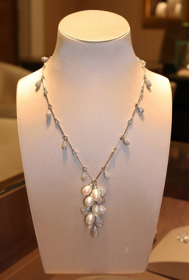Bulgari Pearl Necklace — at Harrods. 