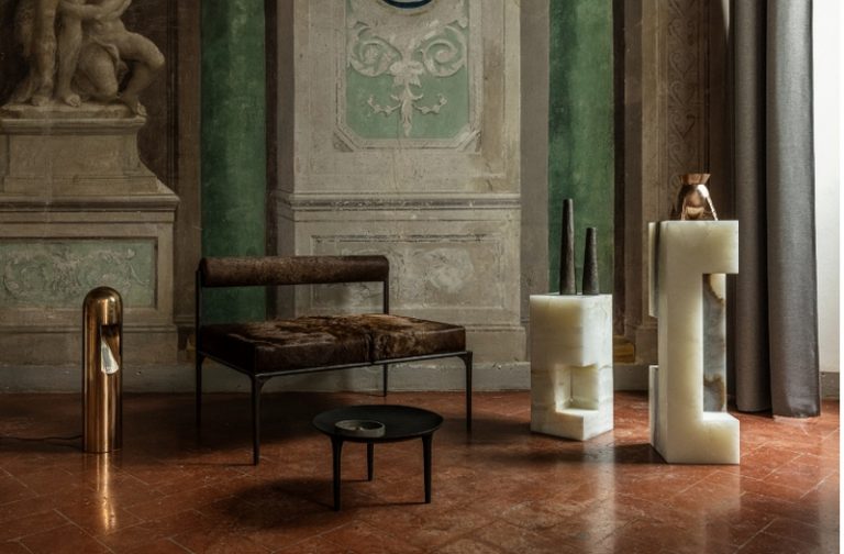 luxe minimalism Rick Owens' brutalist pieces of furniture at Milano