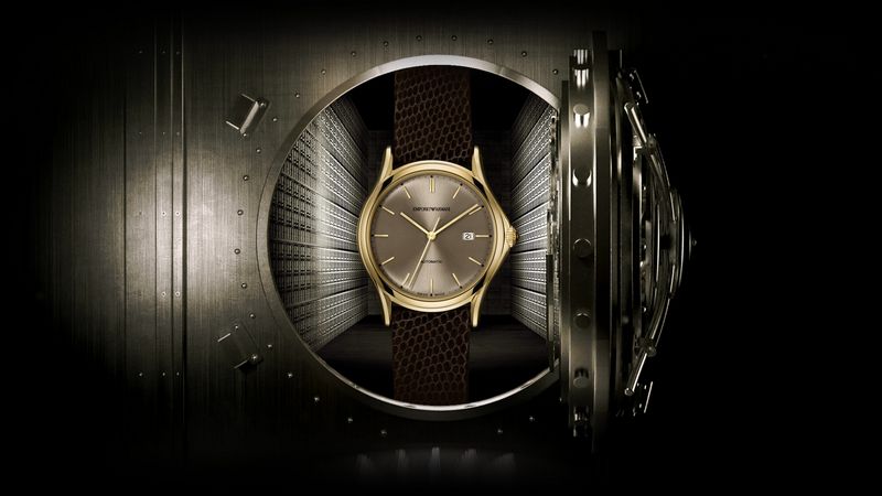 Emporio Armani's first Swiss Made watches 