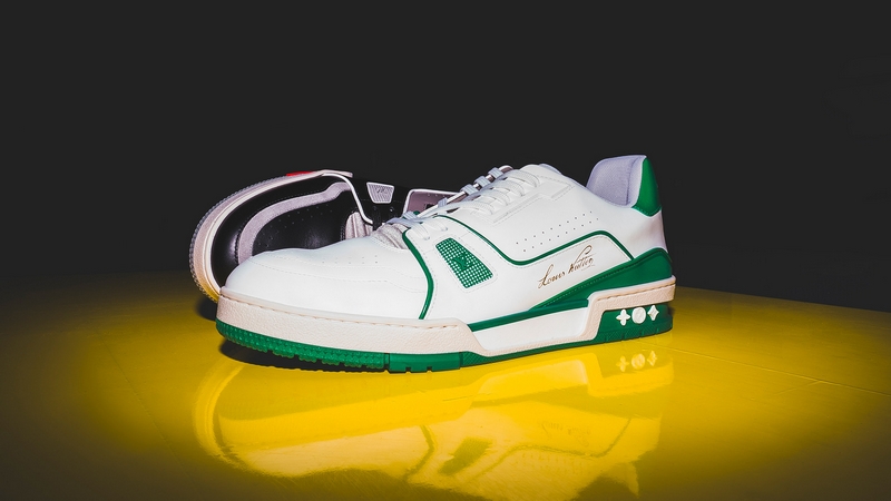 Louis Vuitton on X: Step forward. The LV Trainer from @virgilabloh  #LVMenSS19 show reinvents the vintage basketball shoe. Find the new  #LouisVuitton sneakers at    / X