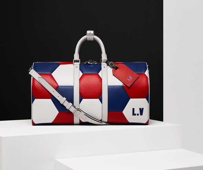 LOUIS VUITTON FIFA World Cup City Keepall Shoulder Bag Leather