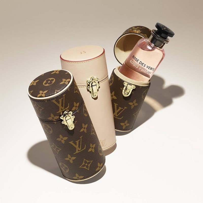 Louis Vuitton Monogram Eclipse Travel Case Perfume Fragrance Case
