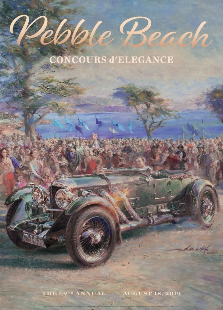 The 2019 Pebble Beach Concours d'Elegance poster