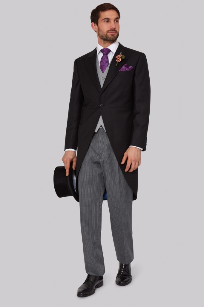 Top suit considerations for Royal Ascot - 2017 - Moss Bros Royal Ascot Regular Fit Three Piece Morning Suit