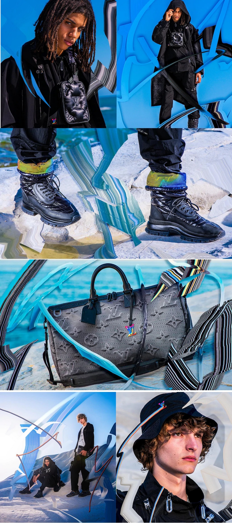 Water-repellent Louis Vuitton 2054: Virgil Abloh's new codes of urban  dressing and activewear 